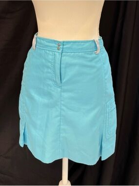 Izod Aqua Blue A-Line Skort